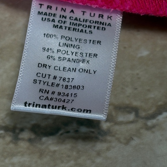 Trina Turk Fuchsia Jumpsuit with Gold Accents-Excellent Condition, no flaws - Picture 8 of 12